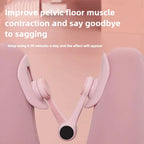 Pink non-slip pelvic floor trainer for thighs and legs, designed for postpartum recovery, featuring a soft, non-slip surface.