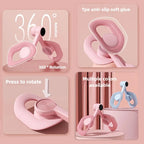 Pink non-slip pelvic floor trainer for thighs and legs, designed for postpartum recovery and strengthening pelvic muscles.