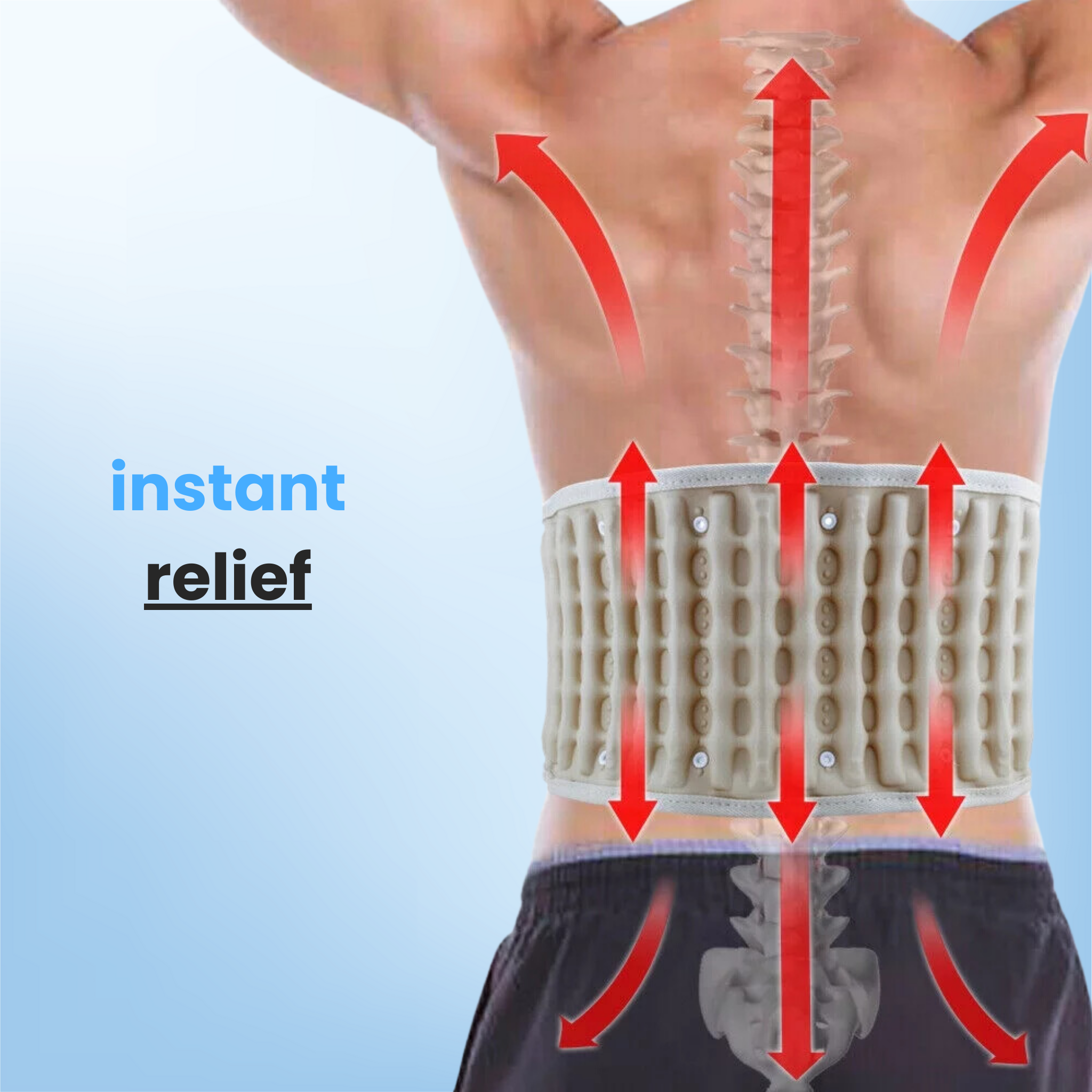 A woman wearing the Aurenza Shop Therava™ Press Belt, showing its adjustable design and comfortable fit for waist support.