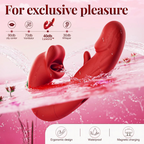 Aurenza Shop purple 2026 Upgraded Luvora 4-in-1 flapping and licking vibrator, compact and versatile adult pleasure device.