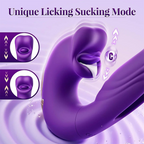Purple 2026 Upgraded Luvora™ 4-in-1 flapping and licking vibrator by Aurenza Shop, featuring sleek design and versatile functions.
