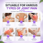Aurenza Serelle Herbal Bone and Joint Relief Gel tube showing herbal ingredients and product label for joint pain relief.