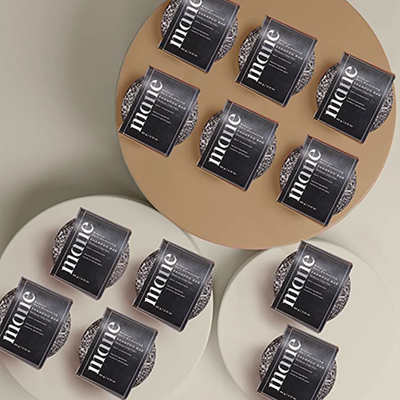 Gray Reverse Bar shampoo bar by Aurenza Shop, showcasing its sleek rectangular shape and textured gray surface.