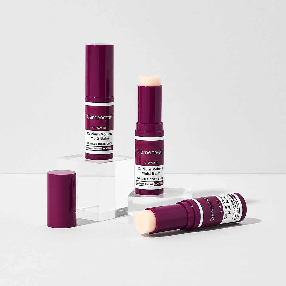 Aurenza Shop Cemenrete Calcium Multi Balm nourishing skincare stick, 9g, with a white and green tube for skin nourishment and hydration.