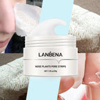 Aurenza Shop Nose Plants Pore Strips for deep cleansing and blackhead removal on the nose, displayed on a white background.