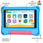 Sky blue TinyBuddy 2 kids educational bundle by Aurenza Shop with colorful learning toys and activity materials.