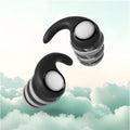 Black Aurenza Sleep Snoring Noise Cancellation Plugs for sleep, designed to reduce snoring sounds and improve rest comfort.