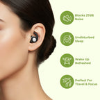 Black Aurenza Shop sleep snoring noise cancellation plugs for effective ear protection during rest.