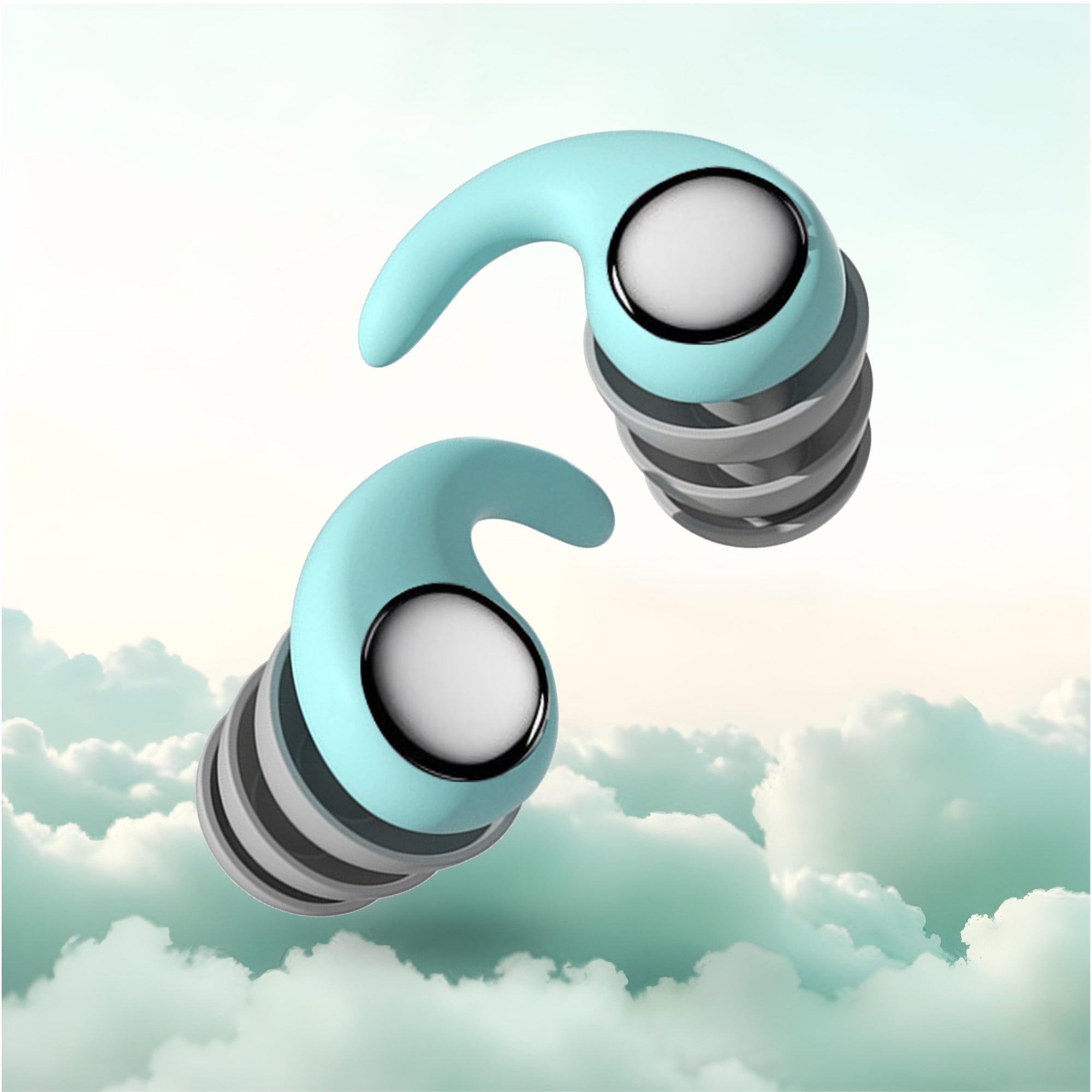 Aurenza Shop sleep snoring noise cancellation plugs in black, designed to reduce snoring sounds for better sleep.