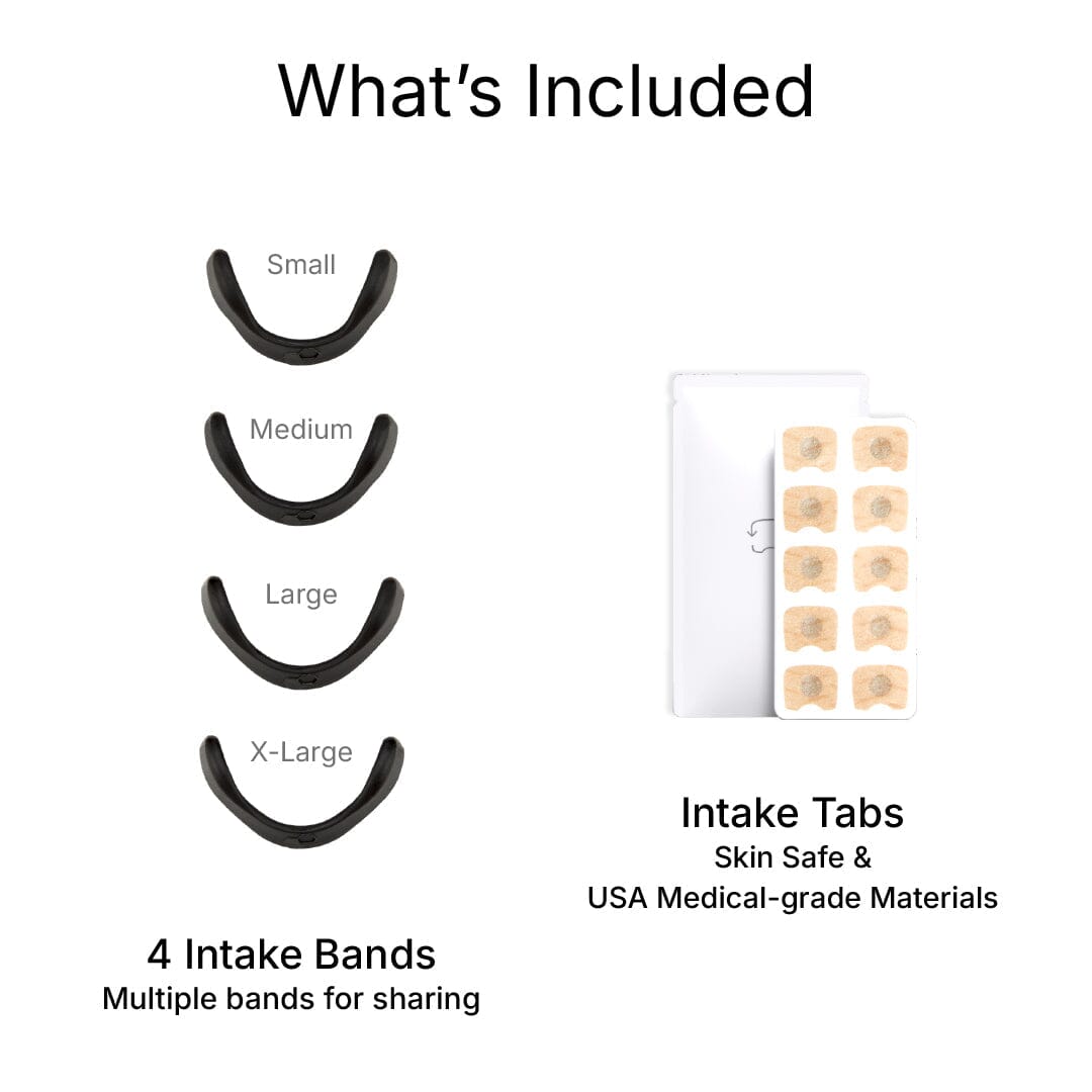 Aurenza Shop sleeping aids Intake Starter Kit in black, designed to improve sleep with 15 uses, includes various sleep-enhancing components.