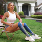 Black Aurenza Shop compression socks for women, designed for all-day wear to relieve lower leg discomfort.