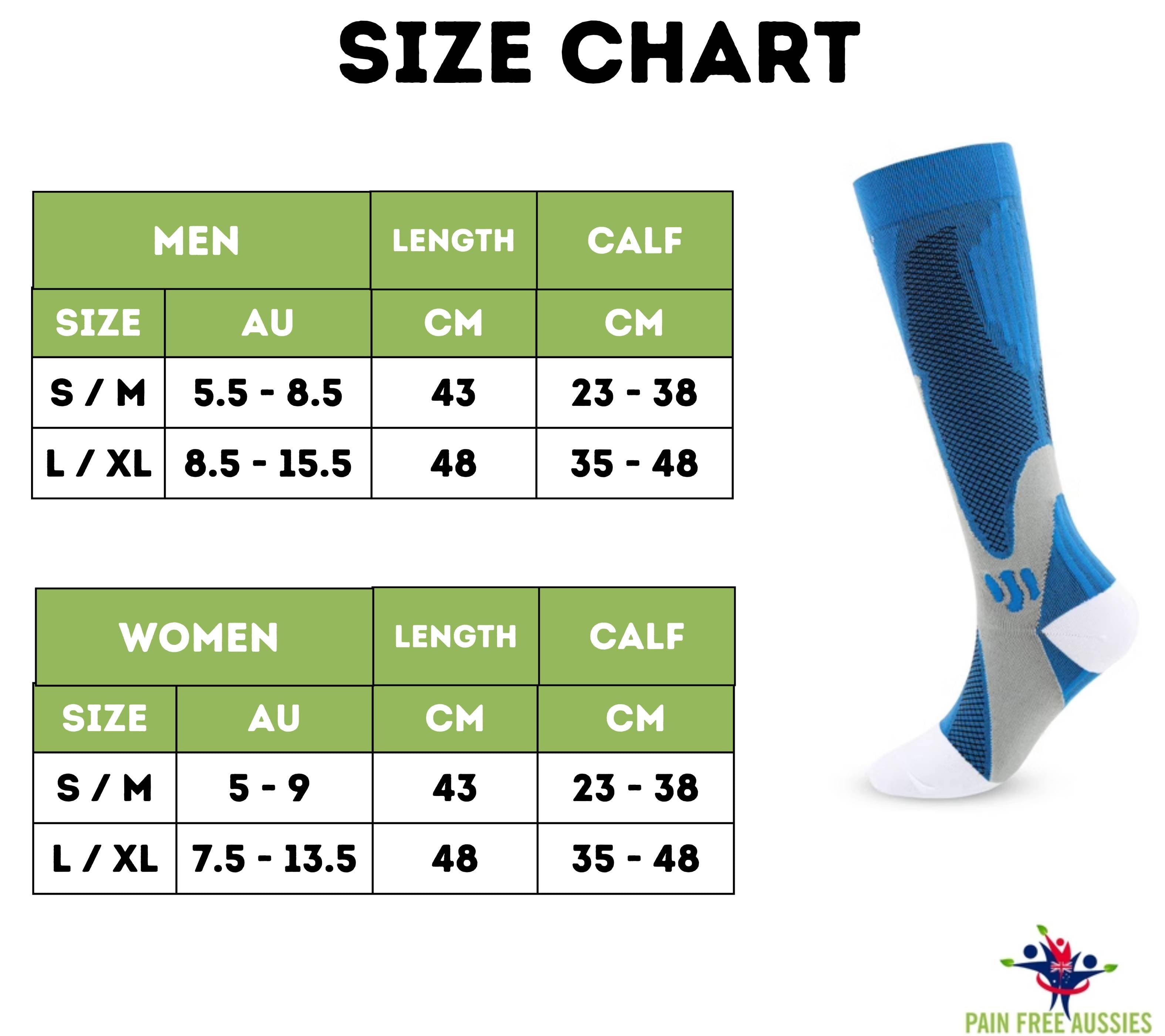 Black Aurenza Shop compression socks for women, designed for all-day wear and relief from lower leg discomfort.