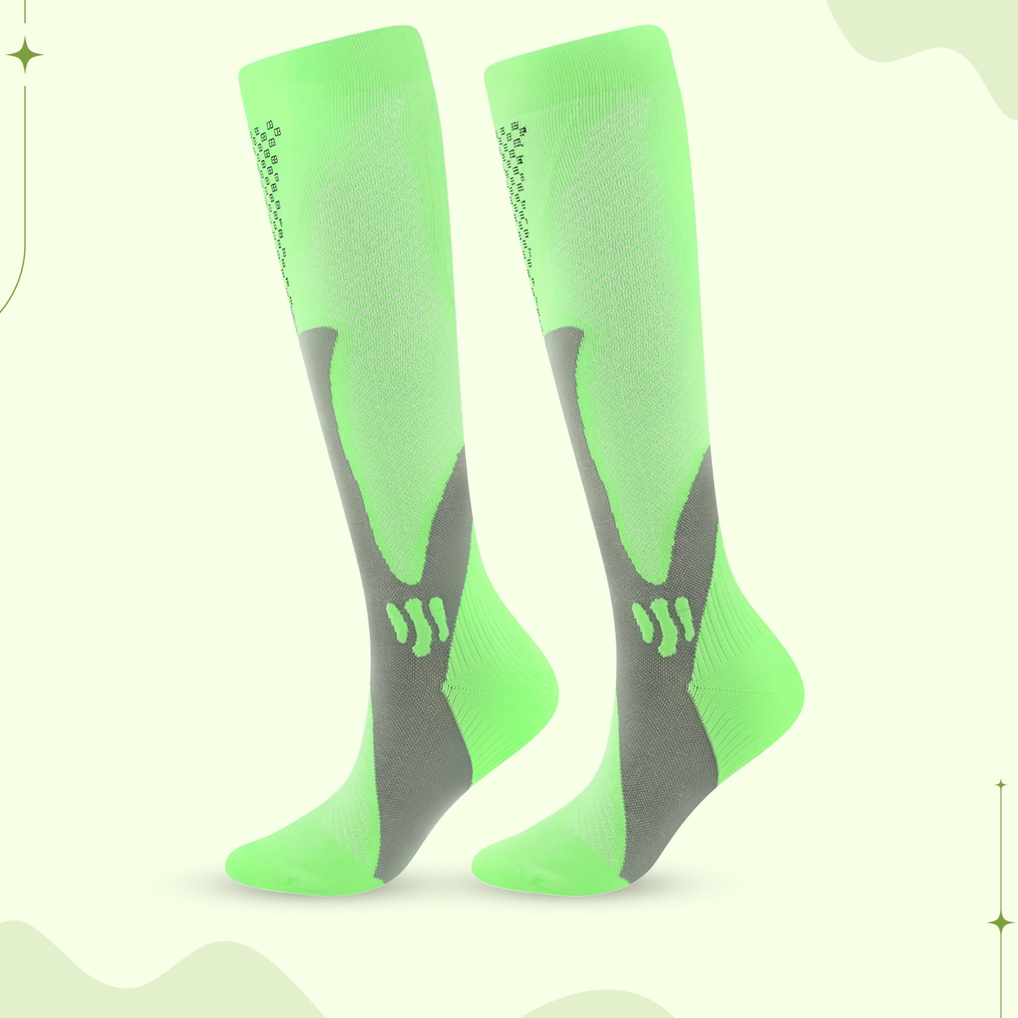 Black Aurenza Shop compression socks for women, designed for all-day wear and relief from lower leg discomfort.
