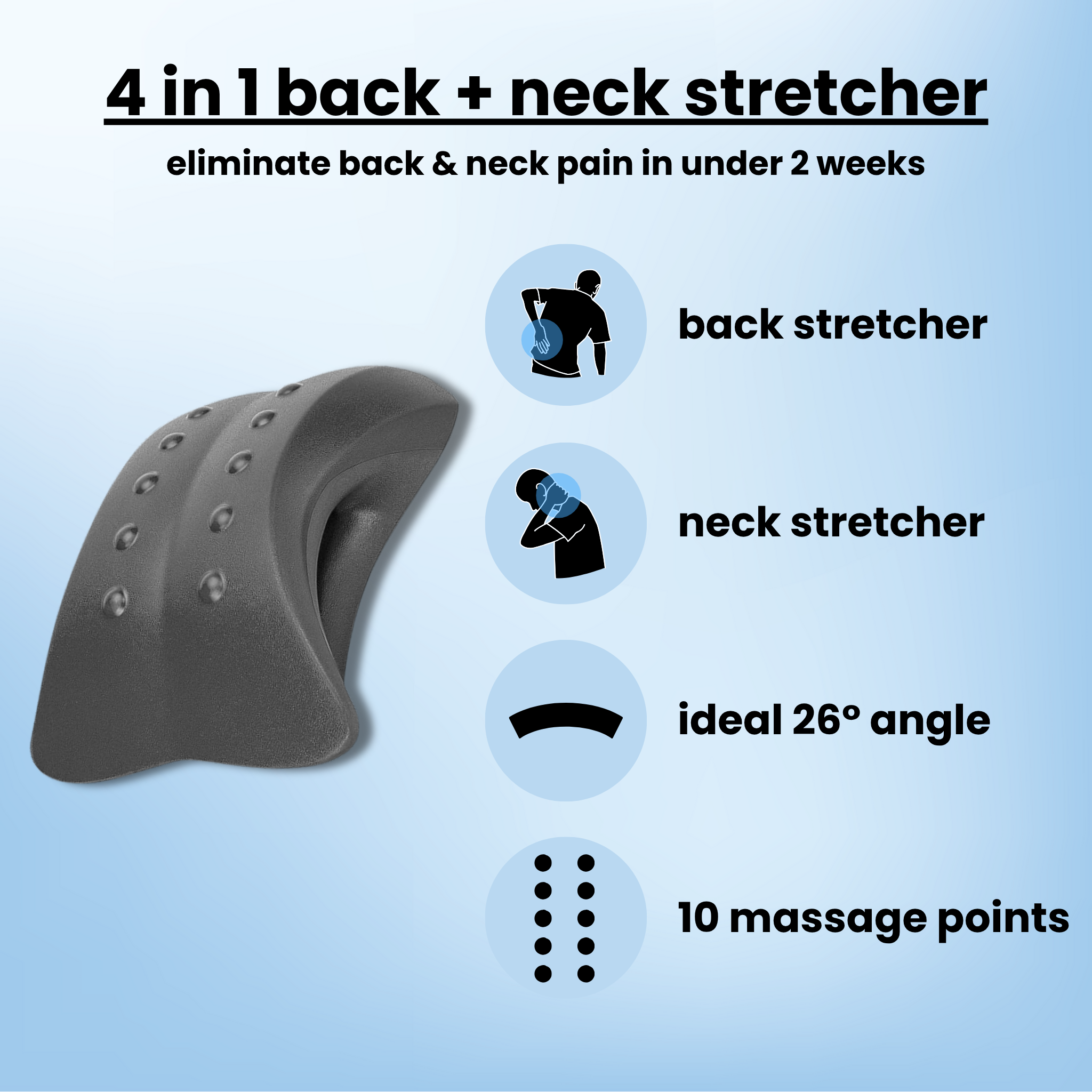 Aurenza Shop Therava™ Stretcher with padded surface and adjustable frame, designed for comfortable patient support and transportation.