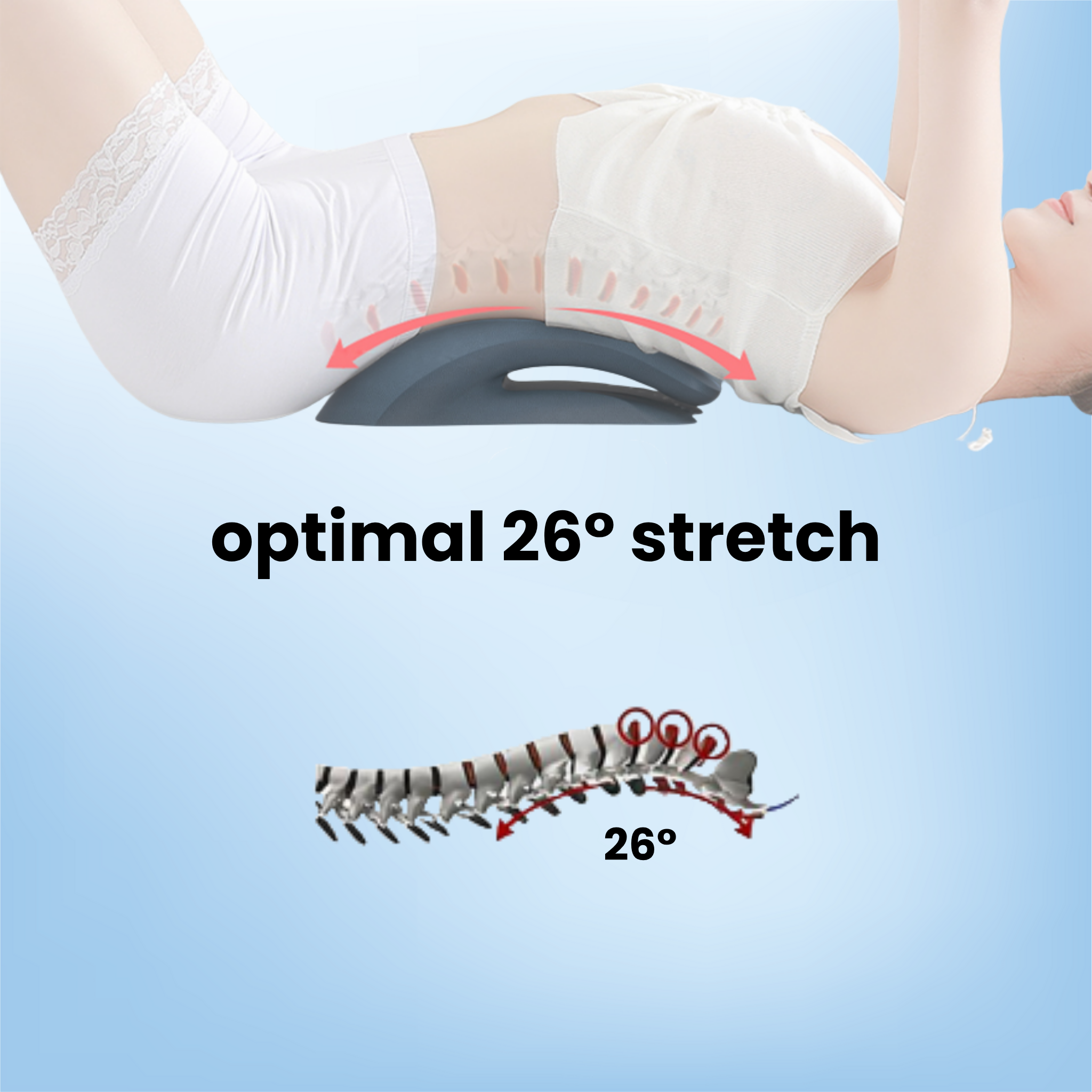 Aurenza Therava™ Stretcher with cushioned surface and adjustable frame, designed for therapeutic and massage use.