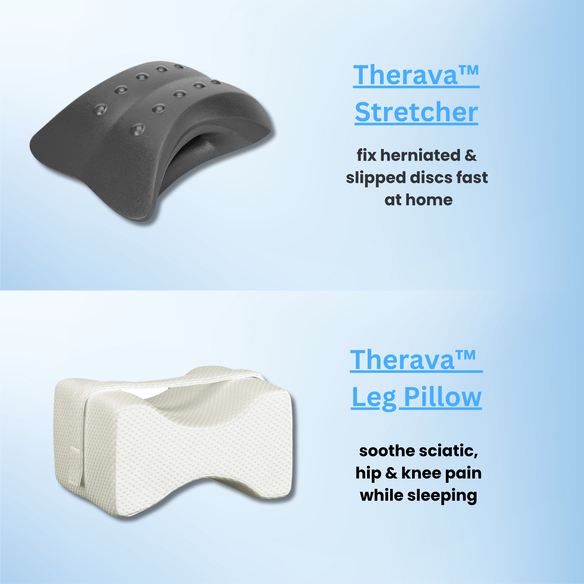 Aurenza Therava™ Stretcher with padded surface and adjustable frame for comfortable patient transport and medical use.