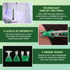Silver Aurenza Shop Rocket Relief Pen TENS device, handheld pain relief pen with sleek design for targeted therapy