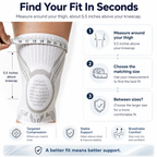 Pair of Aurenza Elnuvo Advanced Adjustable Sports Knee Support Braces in white, designed for multi-function knee stabilization.