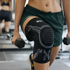 Aurenza Shop Elnuvo Advanced Adjustable Multi-Function Sports Knee Support Brace, white pair with adjustable straps for stability and compression.