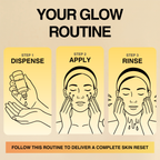 Aurenza Shop Rice Peel Shot Glow exfoliating serum bottle with white label, showcasing the product on a clean background.