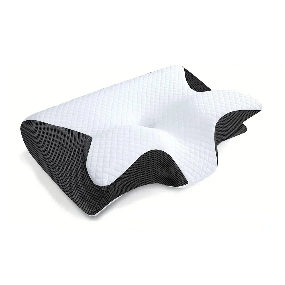 Aurenza Shop 1pc memory foam cervical pillow with ergonomic contour for neck pain relief and supportive orthopedic comfort.