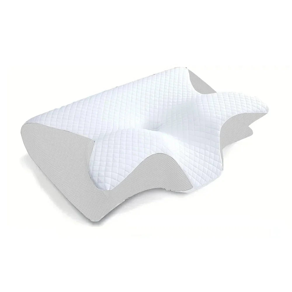 Aurenza Shop 1pc memory foam cervical pillow with ergonomic contour design for neck pain relief and supportive sleep.