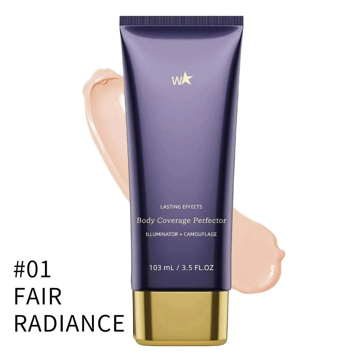 Aqua waterproof body concealer by Blend Cosmetics, covering scars, spots, veins, and tattoos on legs and body.