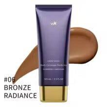 Aqua waterproof body concealer by Blend Cosmetics covering scars, spots, varicose veins, and tattoos on legs and body.
