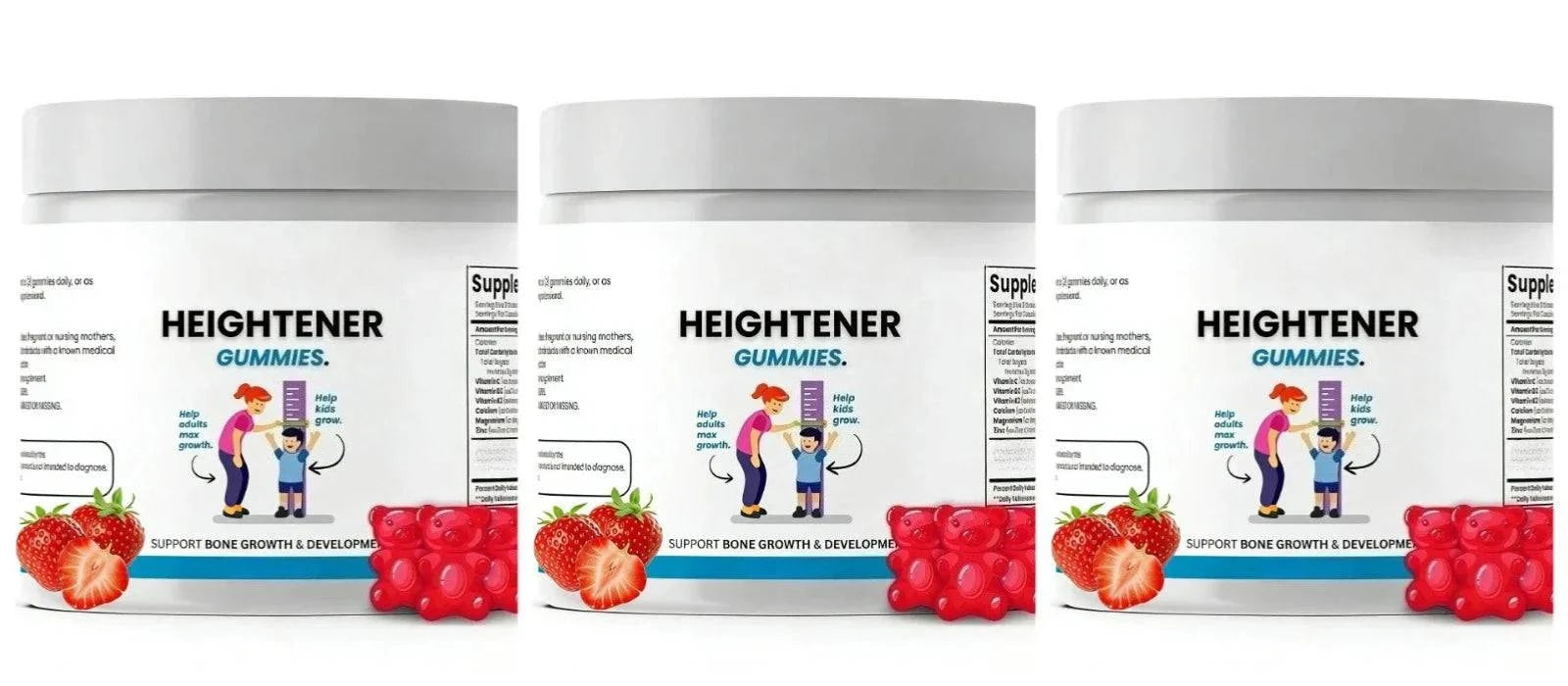 Aurenza Shop bone health capsules gummies for kids, teens, and adults to support bone strength and natural height growth, 60 capsules.