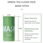 Green Tea Purifying Clay Face Mask by Aurenza Shop with a jar of the oil-control blackhead remover for clear, refreshed skin