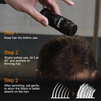 Aurenza Shop BUNEE Hair Fibers 27.5g natural thickening powder for thinning hair, showing the product container and packaging.