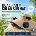 Summer Hot Sale🔥 New Ultralight Solar Fan Sun Hat – Lighter Than a Baseball!