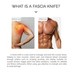 Aurenza Shop electric fascia scraper massager showing a handheld device with micro current vibration for muscle relaxation and fascia treatment.