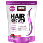 Aurenza Shop Force Factor Hair Growth Accelerator Soft Chews, hair growth vitamins for women, with soft chew tablets in a container.