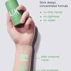 Aloe green clay face mask stick by Aurenza Shop for deep cleansing, blackhead removal, and facial purifying treatment.