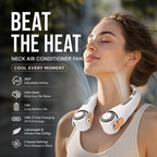 🥳2026 HOT SALE🥳💨 50% OFF!🍃 Neck Air Conditioner Fan – Ultra‑quiet, 360° rotating, 3 speeds. Hands‑free cooling, long battery. Summer essential! 😎🌬️