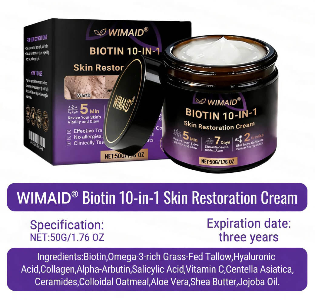 Made and Shipped from USA🍁WIMAID® Biotin 10-in-1 Skin Restoration Cream - Last Day Promotion: 75% OFF