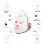 LED Red Light Face Mask for Glowing Looking Skin