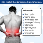 Portable Wireless Lumbar Support Back Massager Pillow