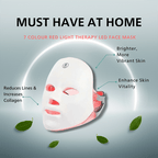 LED Red Light Face Mask for Glowing Looking Skin