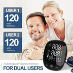 Aurezza Shop Kingclinic digital arm blood pressure monitor with LED display and portable design for home use.