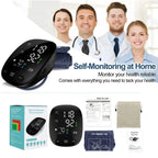 Aureza Shop Kingclinic digital arm blood pressure monitor with LED display, portable and electronic for accurate home blood pressure readings.