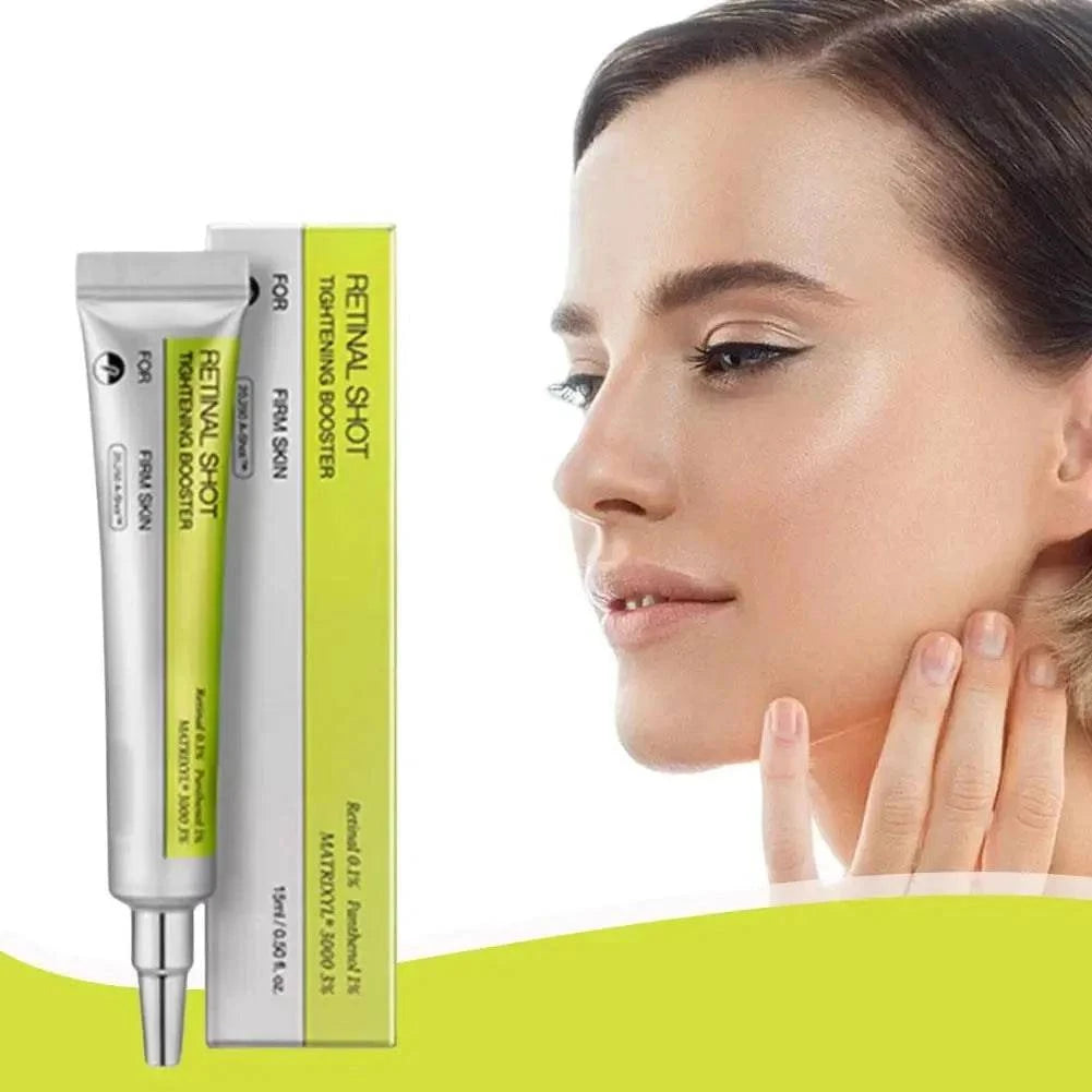 Korean Retinol Eye Cream by Aurenza Shop, exfoliating moisturizer that reduces pores and brightens delicate skin around the eyes.