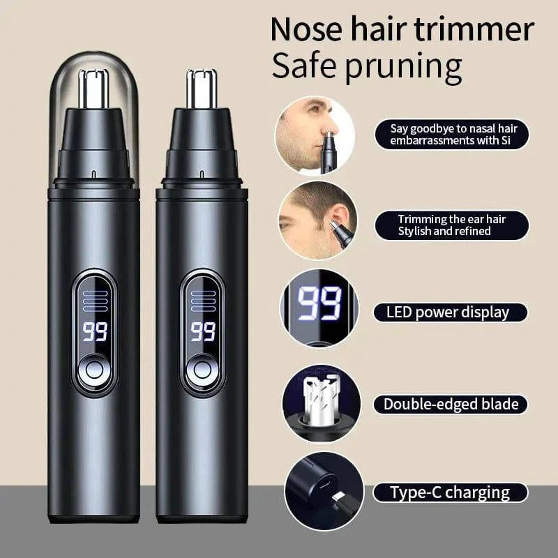 Aurenza Shop mini pocket nose hair trimmer for men and women, waterproof, portable painless clipper for nose, ears, and eyebrows.