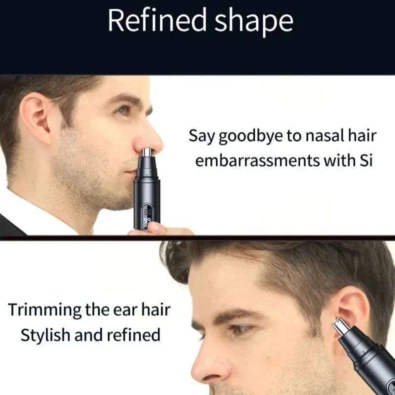 Aurenza Shop mini pocket nose hair trimmer for men and women, waterproof, portable painless clipper for nose, ears, and eyebrows.
