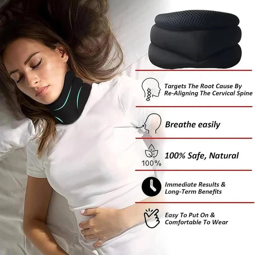 Aurenza Shop adjustable neck support pillow designed for ergonomic snoring relief and cervical comfort.