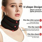 Aurenza Shop ergonomic neck support pillow for snoring relief with adjustable cervical design, providing comfortable head and neck support.