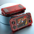 Red Aurenza R36H Game Console with 3.5-inch screen, 64GB storage, horizontal retro handheld design, open source portable video player