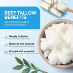 Blue balm with copper peptides GHK-Cu, Manuka honey, and tallow for moisturizing mature, dry, and sensitive skin.