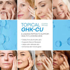 Blue balm with GHK-Cu copper peptides, Manuka honey, and tallow for moisturizing mature, dry, and sensitive facial and body skin.